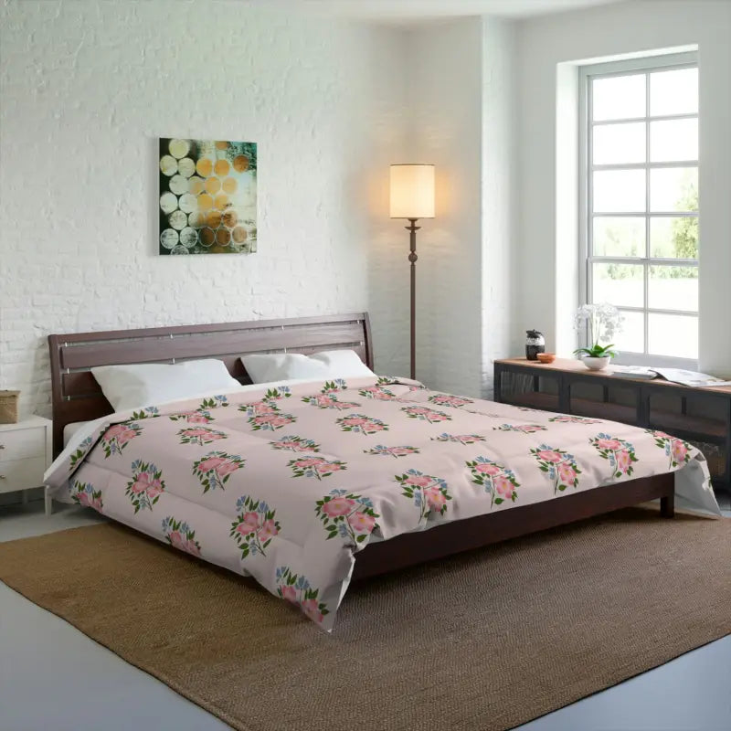 Cozy Up with 2024’s Best Floral Pattern Comforter - 104’’ × 88’’ Home Decor