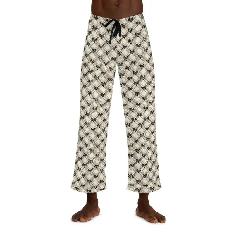 Luxurious Plaid Pajama Pants for Ultimate Men’s Comfort - l / White Stitching Pajamas