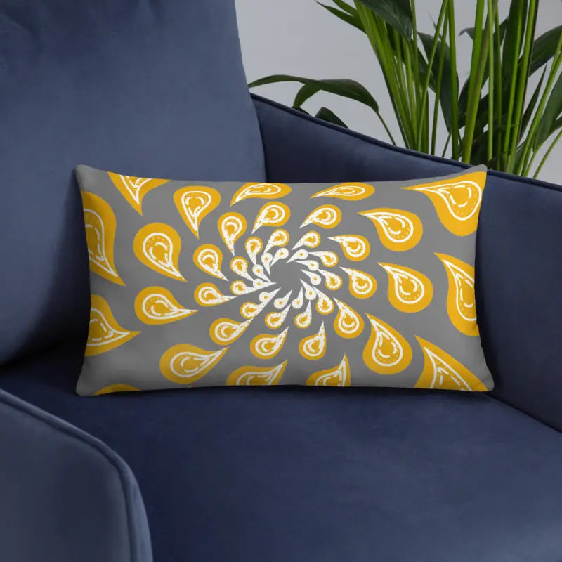 Luxe Grey & Mustard Pillow Upgrade with Concealed Zipper - Home Decor