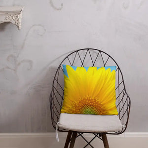 Sunflower Throw Pillow Insert Included Shape Retaining - Dipaliz - 18″×18″ - Pillows