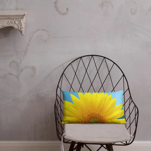 Sunflower Throw Pillow Insert Included Shape Retaining - Dipaliz - 20″×12″ - Pillows