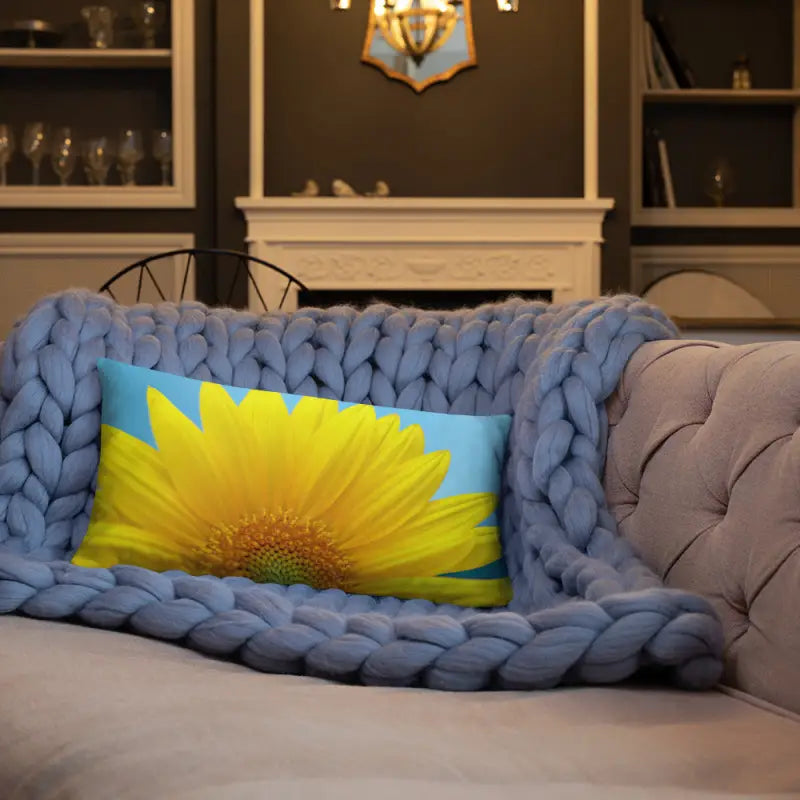 Luxe Sunflower Bliss Throw Pillow with Insert Included - Home Decor