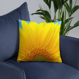 Sunflower Throw Pillow Insert Included Shape Retaining - Dipaliz - Pillows