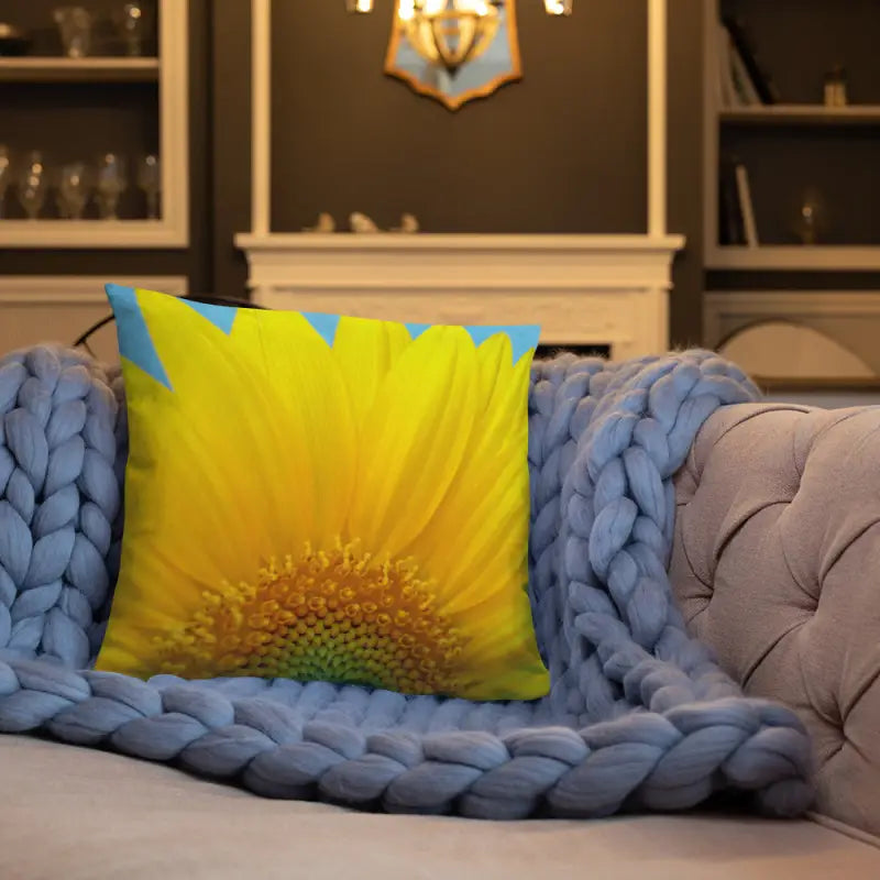 Luxe Sunflower Bliss Throw Pillow with Insert Included - Home Decor