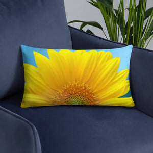 Sunflower Throw Pillow Insert Included Shape Retaining - Dipaliz - Pillows