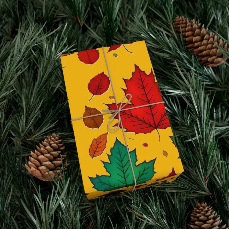 Elevate your Gifts with Luxurious Autumn Leaves Wrap - Home Decor