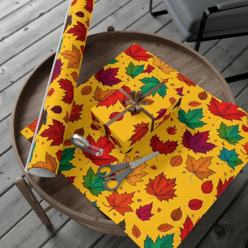 Elevate your Gifts with Luxurious Autumn Leaves Wrap - Home Decor