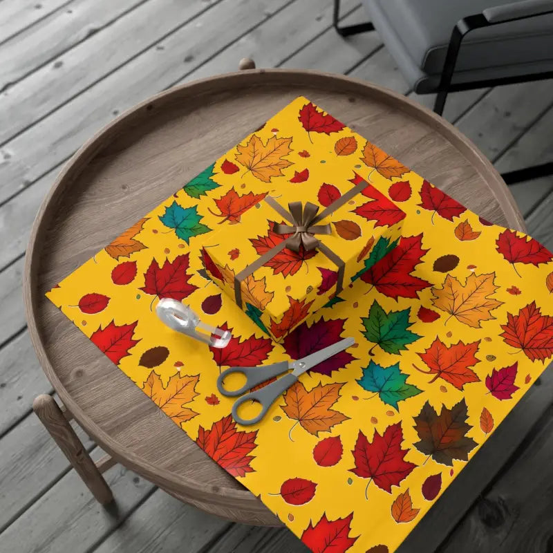 Elevate your Gifts with Luxurious Autumn Leaves Wrap - Home Decor