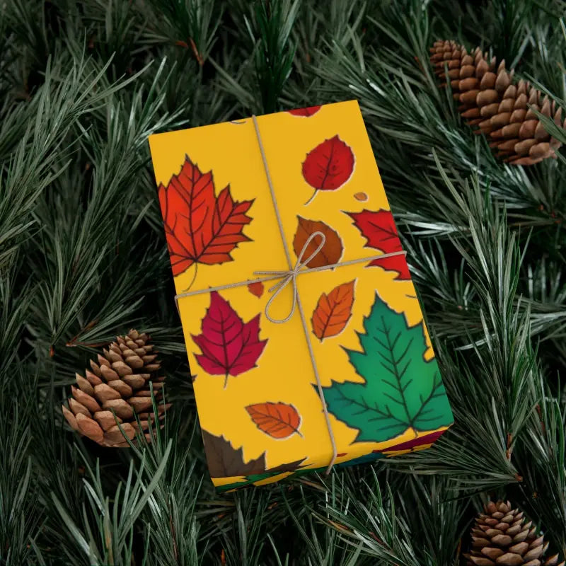 Elevate your Gifts with Luxurious Autumn Leaves Wrap - Home Decor