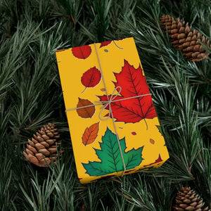 Gift Wrap Papers Autumn Leaves Eco-friendly Sustainable - Dipaliz - Wrapping Paper