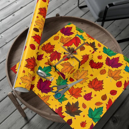 Elevate your Gifts with Luxurious Autumn Leaves Wrap - Home Decor