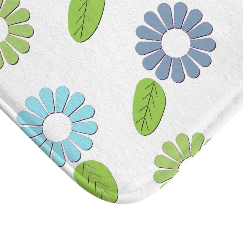 Cozy Bath Mat with Colorful Flowers: Elevate your Bathroom Decor - Home