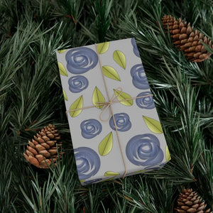 Blue Roses Gift Wrap Papers - Dazzling Celebration Design - Dipaliz - Wrapping Paper