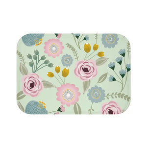 Floral Pattern Bath Mat - Cozy Comfort Style - Dipaliz - 24’’ × 17’’ - Mats & Rugs