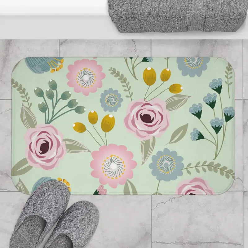 Bath Mat – Cozy Floral Style | Dipaliz - Mats & Rugs