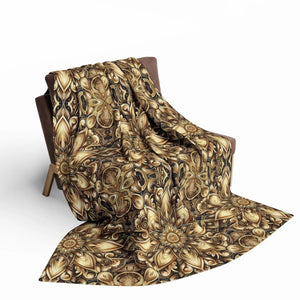 Luxurious Floral Pattern Arctic Fleece Blanket - Dipaliz - Blankets