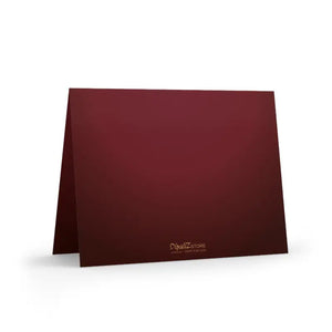Maroon Invitation Card with Sparkle - Stylish Event - Dipaliz - Greeting & Note Cards