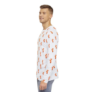 Men’s Long Sleeve Fox Tee - Premium Luxury Style - Dipaliz - T-shirts