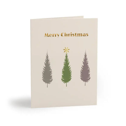 Luxurious Merry Christmas Greeting Cards to Spread Joy! - 16 Pcs / Matte / 4.25” x 5.5” Paper Products