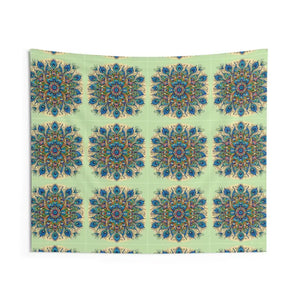 Peacock Feathers Pattern Wall Tapestry Polyester Indoor Art - Dipaliz - 60’’ × 50’’ - Decorative Tapestries