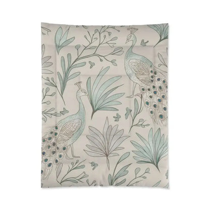 Peacock Paradise Comforter: Cozy Elegance for your Bedroom - Home Decor