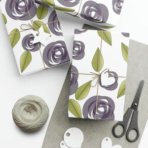 Gift Wrap Papers Purple Roses Luxurious Elegance - Dipaliz - Wrapping Paper