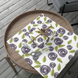 Gift Wrap Papers Purple Roses Luxurious Elegance - Dipaliz - Wrapping Paper