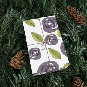 Gift Wrap Papers Purple Roses Luxurious Elegance - Dipaliz - Wrapping Paper