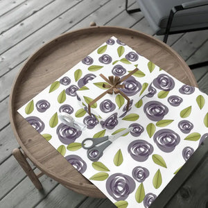 Gift Wrap Papers Purple Roses Luxurious Elegance - Dipaliz - Wrapping Paper