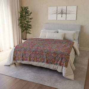 Soft Polyester Blanket - Geometric Pattern - Dipaliz - 50’’ × 60’’ - Blankets