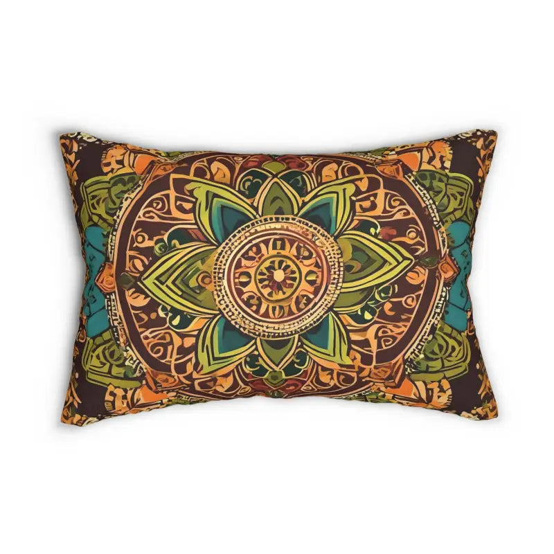 Cozy Comfort: Spun Polyester Lumbar Pillow by Dipaliz - 20’’ × 14’’ Home Decor