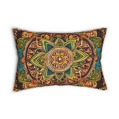 Cozy Comfort: Spun Polyester Lumbar Pillow by Dipaliz - 20’’ × 14’’ Home Decor