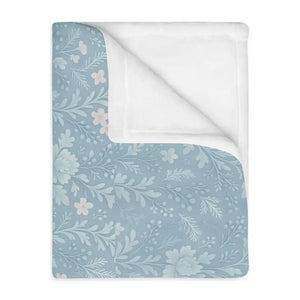 Velveteen Microfiber Blanket Cozy Floral Design - Dipaliz - Blankets