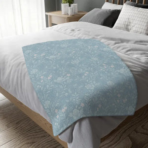 Velveteen Microfiber Blanket Cozy Floral Design - Dipaliz - Blankets