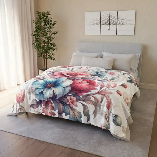 Snuggle in Style with an Intricately Designed Watercolor Blanket - 60’’ × 80’’ Home Decor