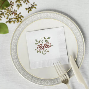 White Coined Napkins - Elegant Dining Essential - Dipaliz - Paper