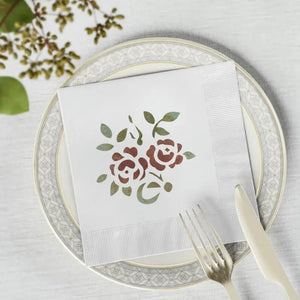 White Coined Napkins - Elegant Dining Essential - Dipaliz - Paper