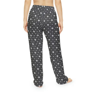 Women’s Pajama Pants White Swirls Ultra Soft Comfort - Dipaliz - Pajamas