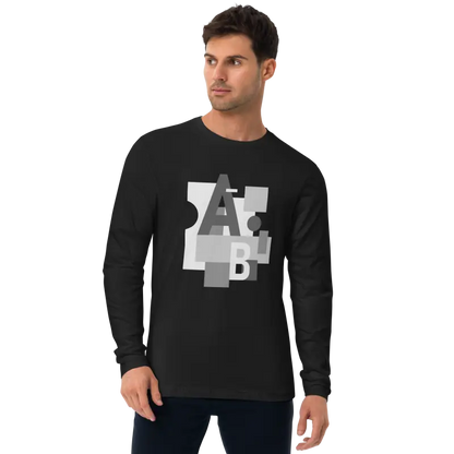 Experience Pure Luxury with Abc Long Sleeve Tee - Black / s T-shirt