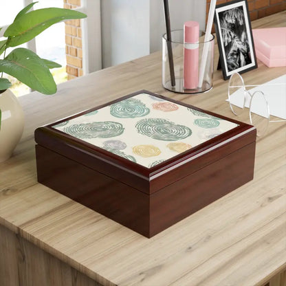 Guard your Bling: Luxury Fingerprint Pattern Jewelry Box - Box