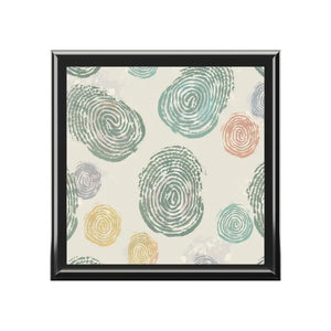 Luxury Fingerprint Pattern Jewelry Box Valuables Safe - Dipaliz