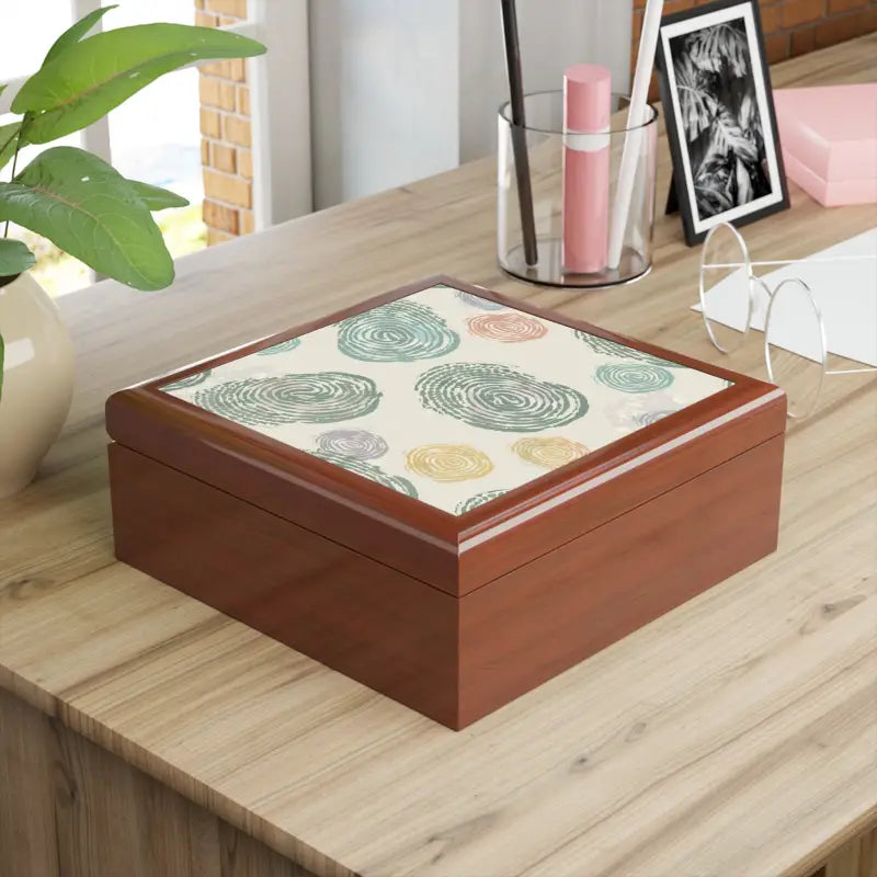 Guard your Bling: Luxury Fingerprint Pattern Jewelry Box - Box