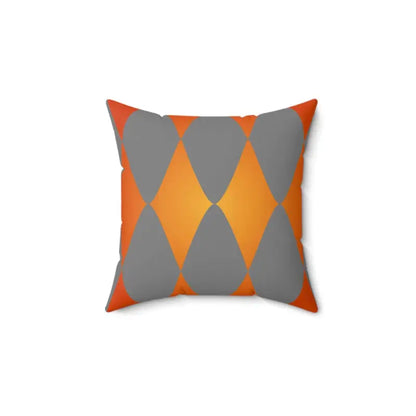 Elevate your Decor with an Orange Diamond Shaped Pillow - Home