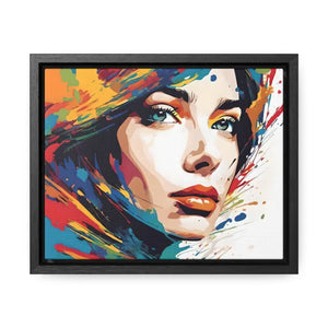 Pretty Woman Horizontal Frame - Modern Chic Wall Art - Dipaliz - 10″ x 8″ / Black / Premium Gallery Wraps (1.25″)
