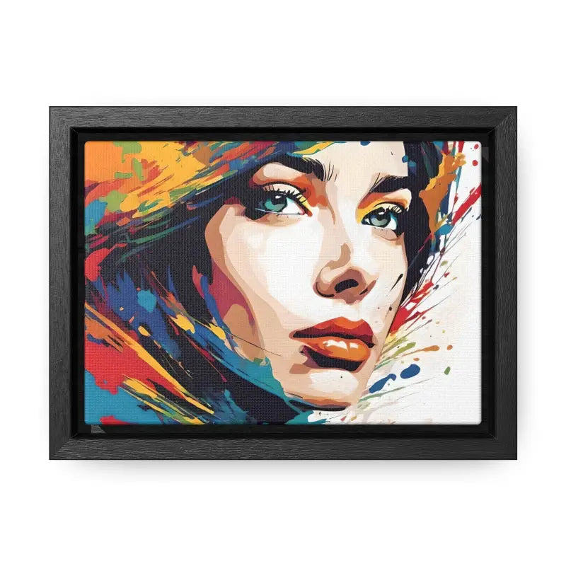 Pretty Woman Chic Horizontal Frame: Upgrade your Decor - 7’’ x 5’’ / Black / Premium Gallery Wraps (1.25″) Canvas