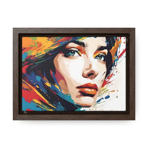 Pretty Woman Horizontal Frame - Modern Chic Wall Art - Dipaliz - 7’’ x 5’’ / Walnut / Premium Gallery Wraps (1.25″)