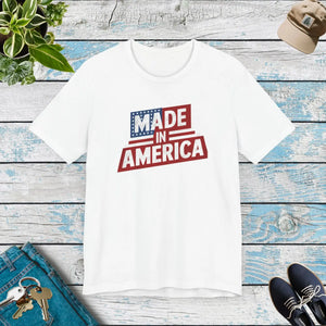 Soft Cotton Made in America T-shirt - Independence Day - Dipaliz - T-shirts