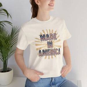 Made in America Tee - Soft Cotton 4th of July - Dipaliz - T-shirts