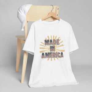 Made in America Tee - Soft Cotton 4th of July - Dipaliz - T-shirts