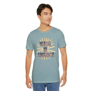 Made in America Tee - Soft Cotton 4th of July - Dipaliz - T-shirts